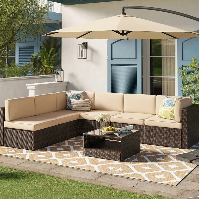 

Outdoor Sofa Patio Balcony Garden Leisure Outdoor Rattan Art Rattan Chair