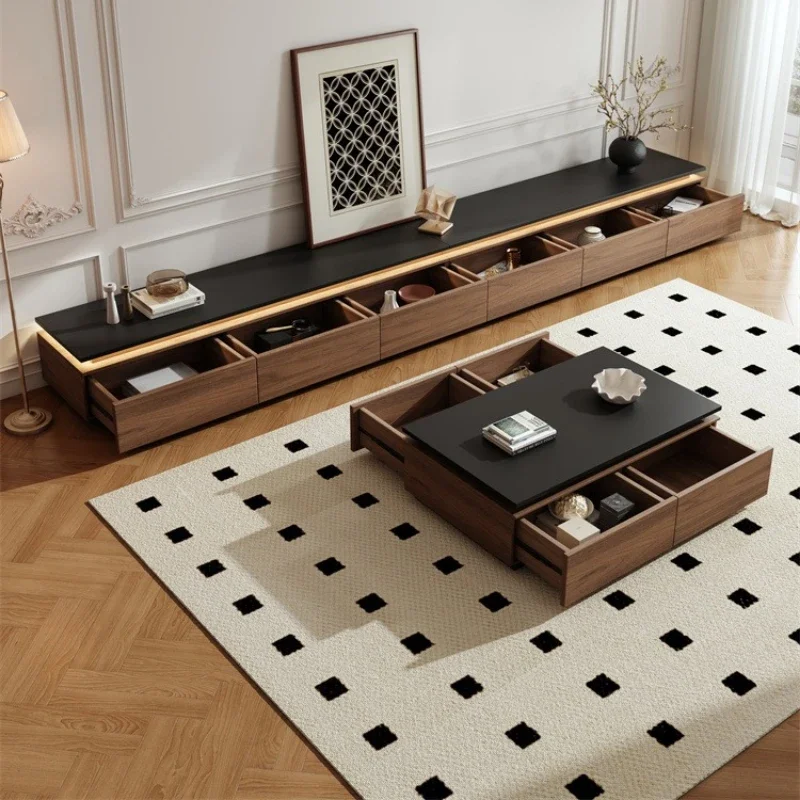 

TV Stand Floating Modern Entertainment Center Electric Fireplace Wood Console Storage Cabinet Design Komoda Home Furniture