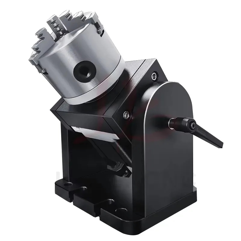 

LY Motor Directly Connect 86F-80D/80/100/125MM 3 Claws Rotary Axis Precise Fixture 180° Adjustable for Marking CNC