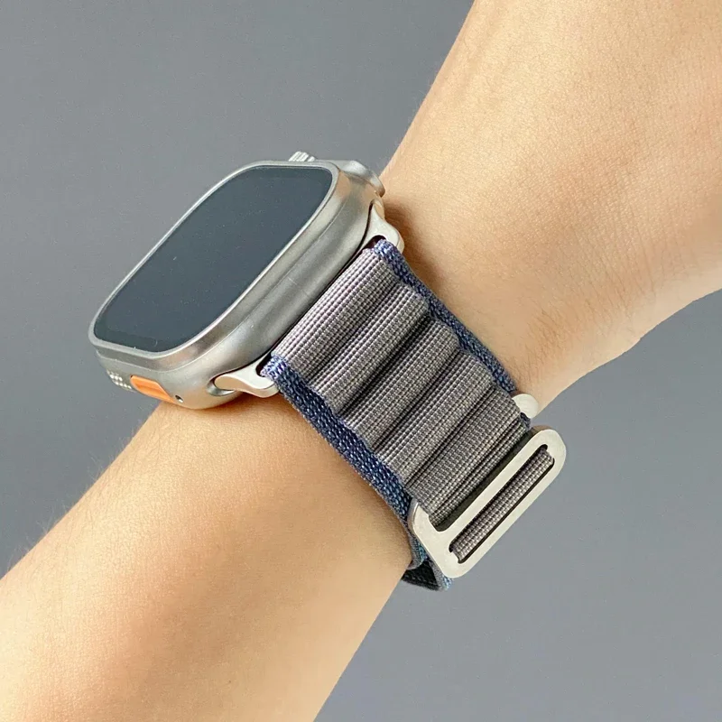 G-هوك جبال الألب حلقة ل سوار ساعة أبل الترا 2 49 مللي متر سلسلة 10 46 مللي متر 42 مللي متر 40-44 مللي متر 45 مللي متر 41 مللي متر حزام رياضي iwatch 10 9 8 7 6 SE 5 4 #1