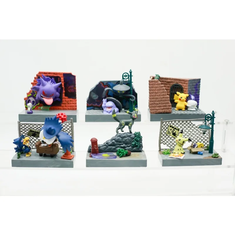 

Серия Pokemon Dark Town, слепая коробка, игрушки, фигурка Анежи, Пикачу, Арбок Генгар, без бабочки, кукла Пита, модель игрушки, подарки для детей