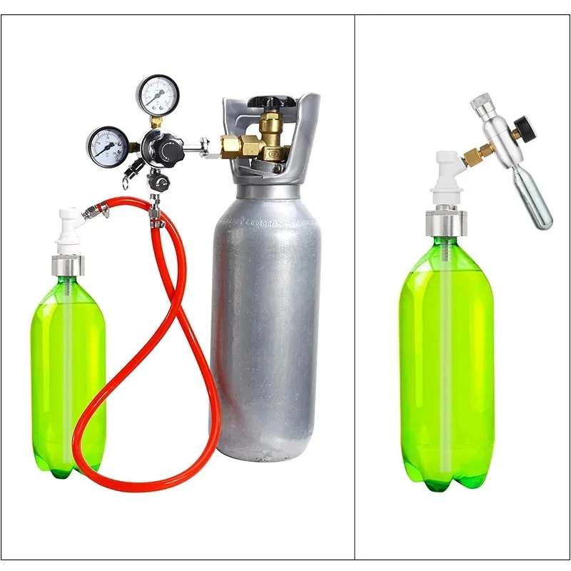 Homebrew Carbonation Cap & 5/16" Barb Ball Lock Disconnect Kit PET Bottle Kegging CO2 Dispenser To Carbonate Soda Beer Juice images - 6