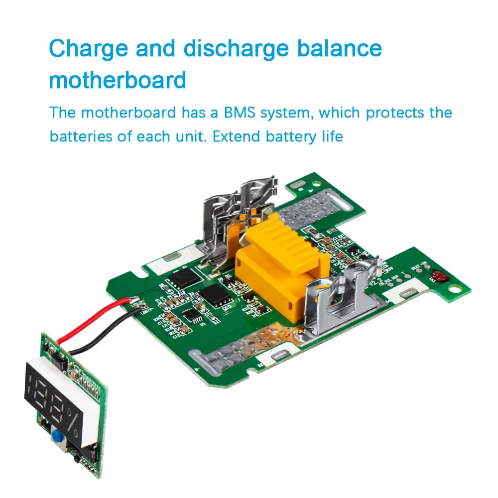 Чехол для аккумулятора Makita BL1890 Ач, корпус для самостоятельной сборки 18 в, 6,0 Ач, с защитой от зарядки печатной платы BMS, можно установить 15 батарей