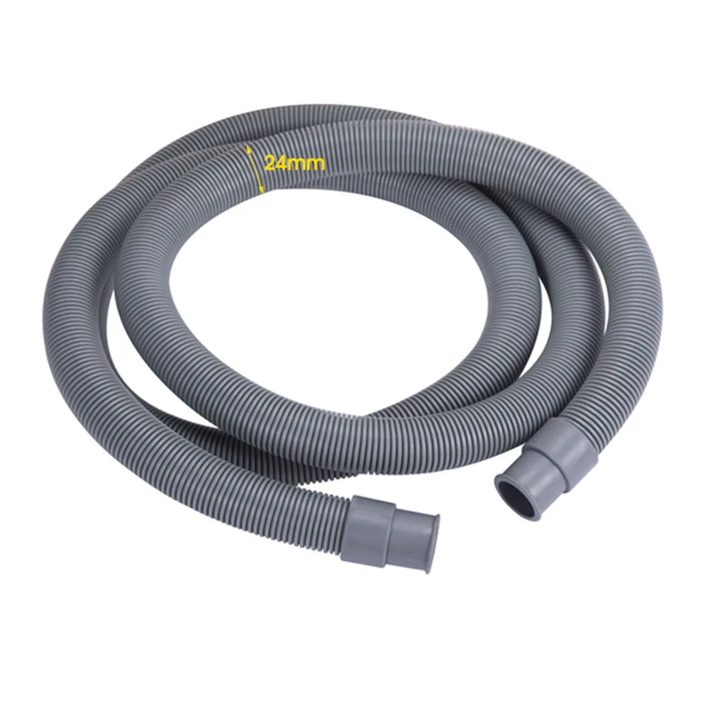 ท่อระบายน้ําท่อ 150-400 ซม.150/200/300/400 ซม.อะไหล่เปลี่ยน Air Conditioner Clamps Connector เครื่องล้างจานยืดหยุ่น