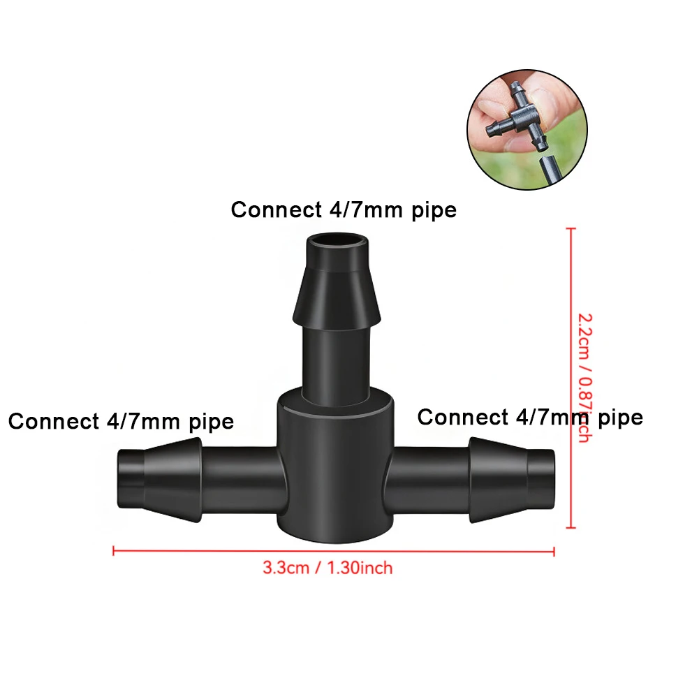 Drip Irrigation System Kit 30 Meter Coverage with 153PCS Connectors Tubing and Emitters for Outdoor Applications