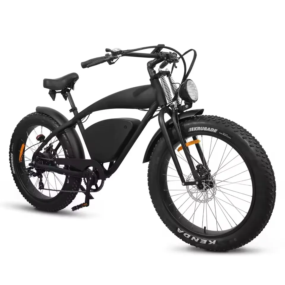 

Electric Mountain Bike 48V 37MPH All-Terrain Fat Tire E-Bike, 45 Mile Dual Suspension Off-Road Beach with LCD Display UL