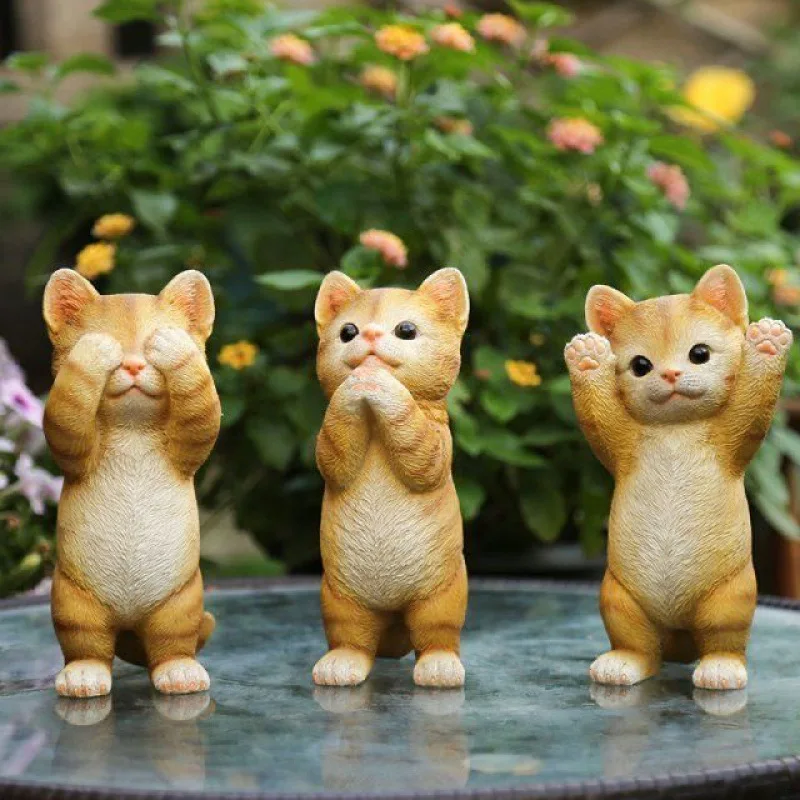 

Cute Garder Cat Model, Creative Auto Ornaments, Toys Decoration, Rotate Head Doll, Kitty Car Accessories, Gifts