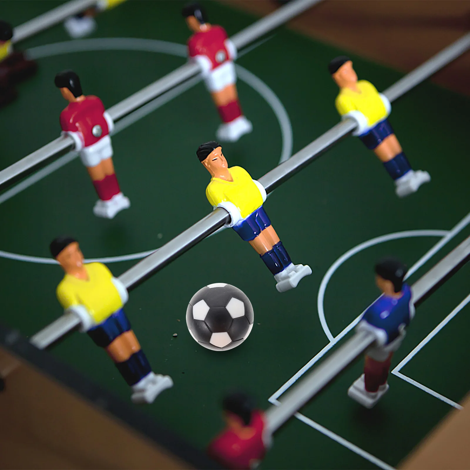 10 قطعة ملحقات الطاولة آلة كرة القدم فووسبالل كرات الطاولة للأطفال ديكور غرفة المناظر الطبيعية الصغيرة كرة القدم البلاستيكية خفيفة الوزن #3