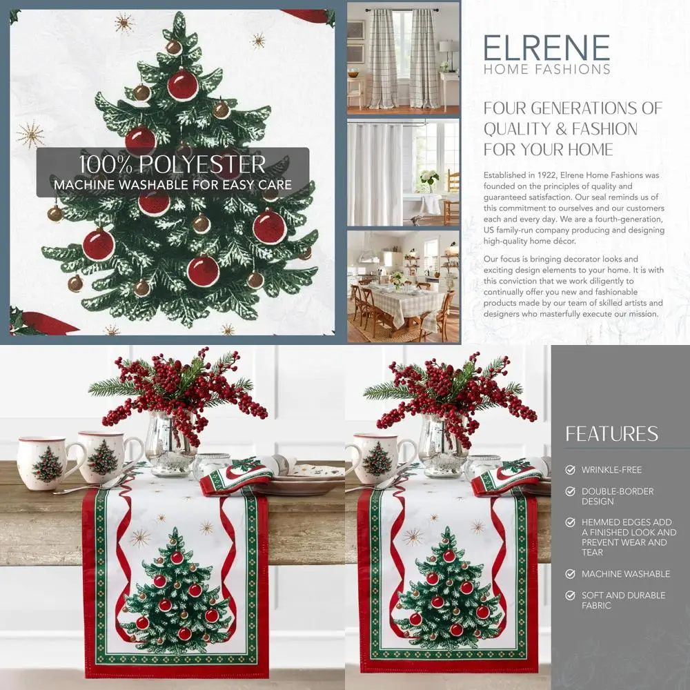 

Villeroy & Boch Christmas Table Runner, Festive Holiday Decor, 13 x 70