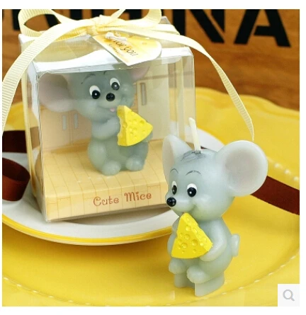 3D Zodiac Mice Eat Rice Candle Molds, Mold Silicone Soap, Animal Moulds Rubber 10 10 PRZY Eco-friendly