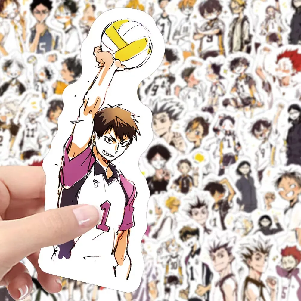 206 "하이큐!!" 베스트셀러 크리에이티브 인스 만화 귀엽고 재미있는 장식용 물컵 플래너 방수 스티커