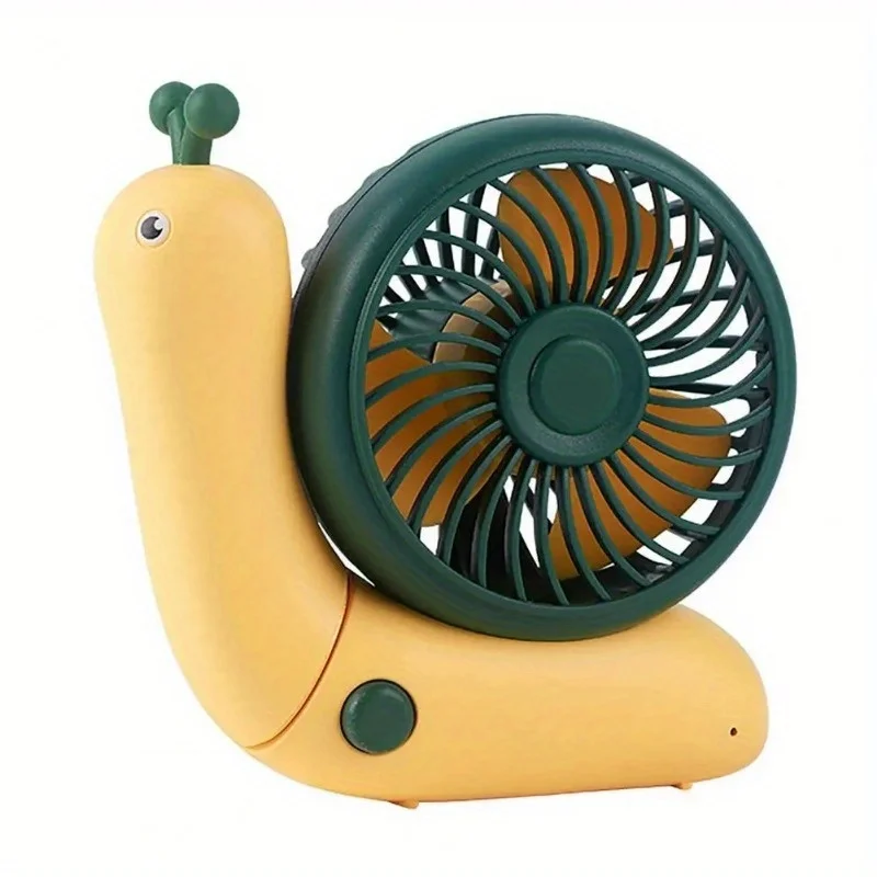 1 ventilateur de bureau portable, silencieux et puissant, pliable, en forme d'escargot._voghion.com