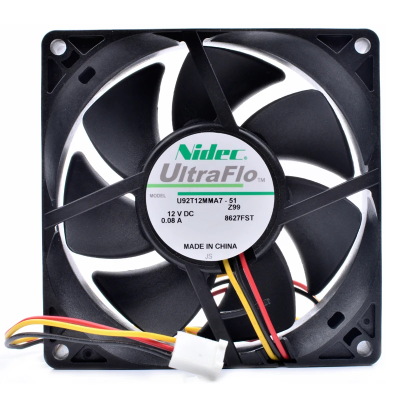 Brand new original 9cm 9025 92mm fan 92x92x25mm 12V 0.08A support speed monitoring ultra quiet computer CPU cooling fan