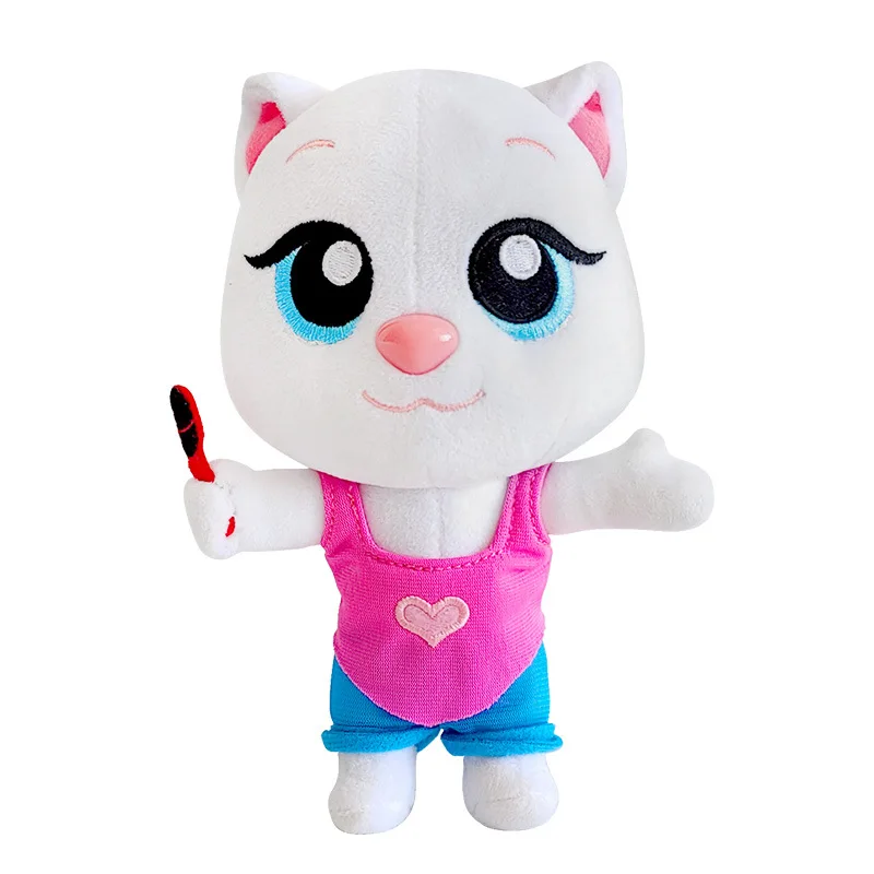 Can\'t Talk Talking Tom And Friends With Changeable Clothes Plush Toys 18cm Talking Tom Angela Dolls Accompany Doll For Children