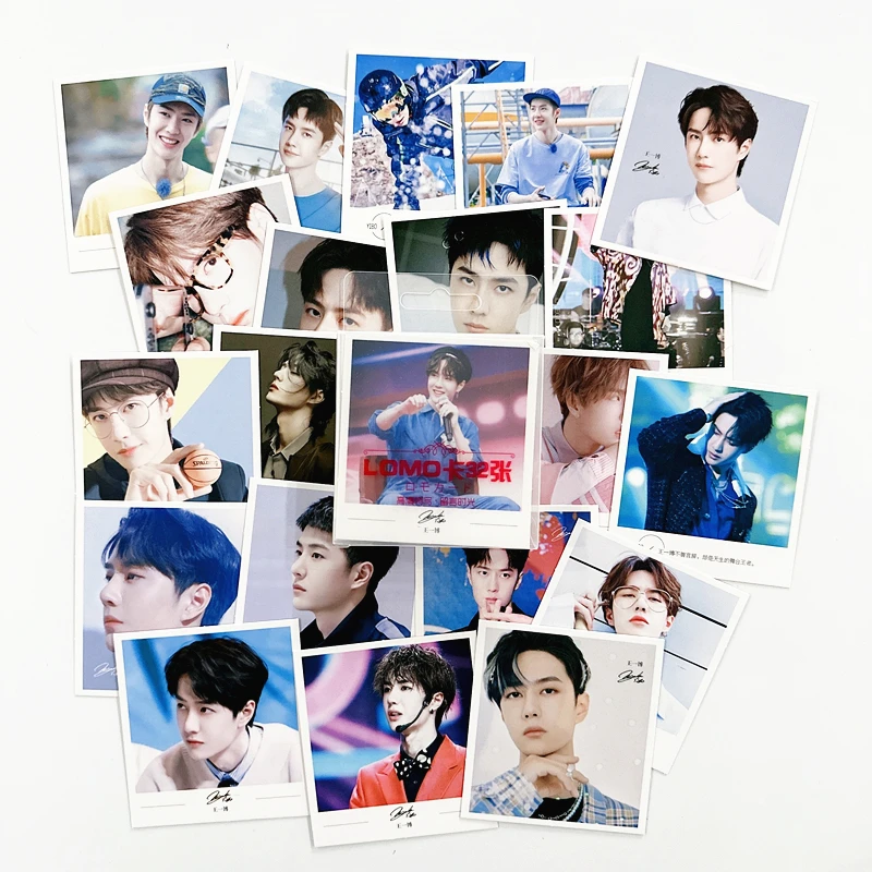 32 Sheets/Set The Untamed Xiao Zhan,Wang Yibo Lomo Card Star Figure Mini Postcard Greeting Message Cards Fans Collection Gifts