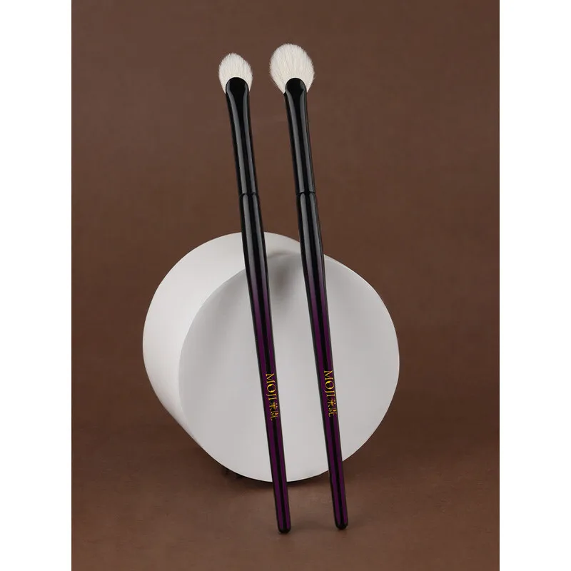 모지 M220 부채꼴 아이섀도우 하이라이트 브러쉬, 눈가 밝게 하는 디테일 블렌딩 동물털 메이크업 브러쉬