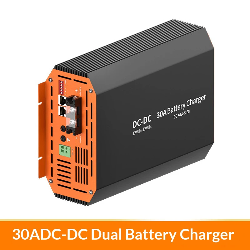20A-60A 12V DC-DC Battery To Battery Charger With Smart Control And 250W-750W Output For RV Boat And Off-Grid Applications