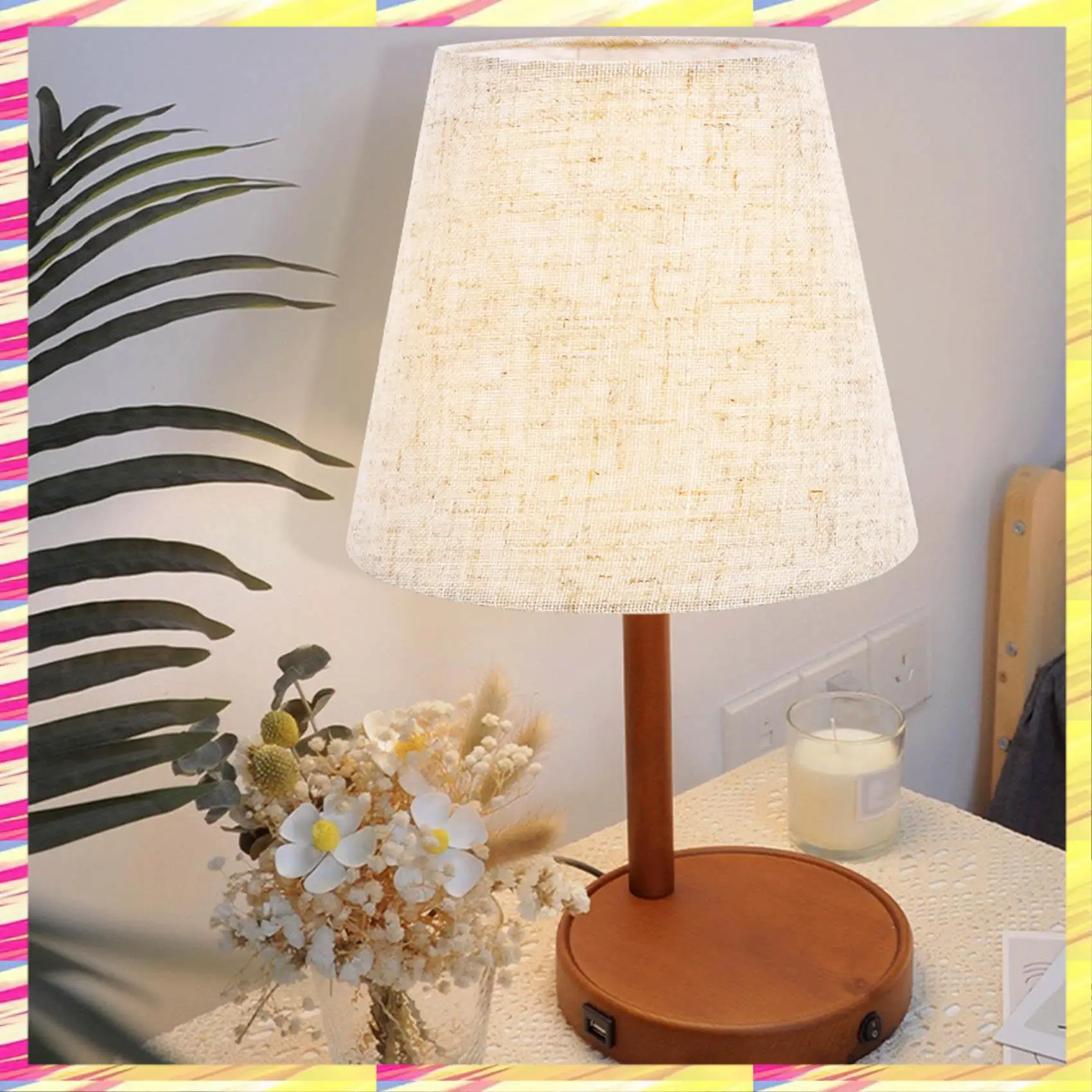 Zestaw 6 małych abażurów ABJJ z klipsem do żarówek, abażury z tkaniny beczkowej do żarówek kandelabrowych, do lamp stołowych, żyrandoli i kinkietów.