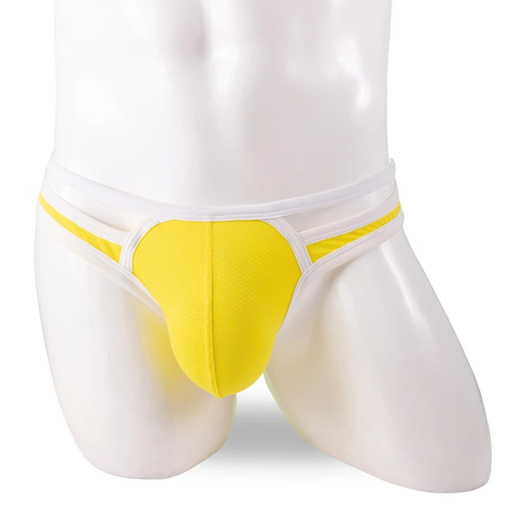 

Comfortable Pouch Underpants Briefs Comfortable Underwear Black Men Briefs Soft Material Solid Color Classic Style