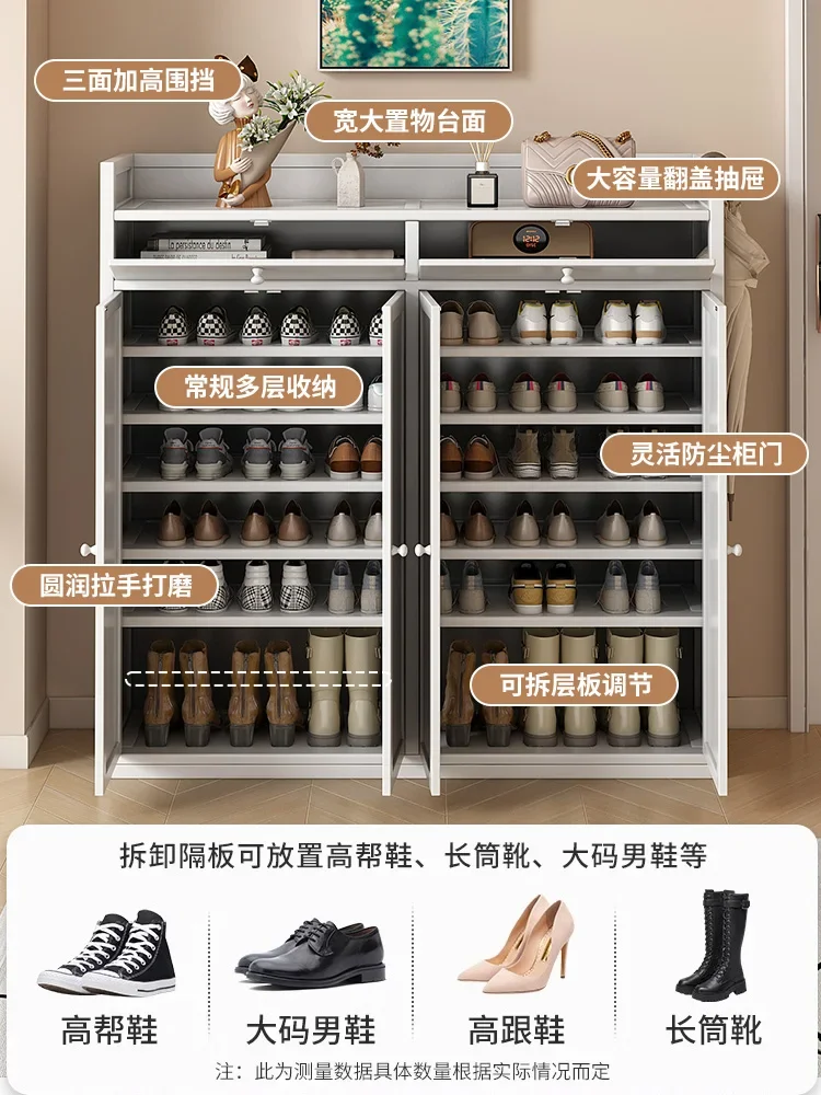 

Shoe rack household door multi-layer entry door simple new 2024 explosion rental room indoor dust shoe cabinet