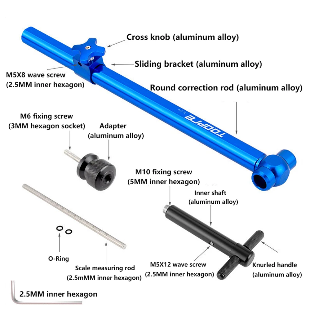 TOOPRE Road Bike Shifter Alignment Tool Bicycle Hand Shift Head Mount Handlebar Height Angle Left Right Symmetrical Adjuster