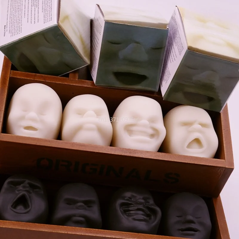 Menselijk gezicht Knijpspeeltje Menselijk gezicht Vent Ball Anti Stress Ball Stress Relief Decompressie Speelgoed voor volwassen kinderen Squishy Toy