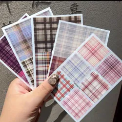 5pcs Houndstoot Plaid Nail Art 3D Stickers Nail Decals for Nails  Manicure England Design DIY 3D Accessories Adhesive Sticker