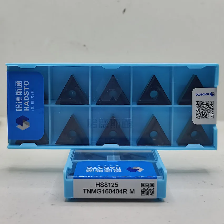 

TNMG160404R-M HS8125 TNMG160404R-M TNMG160404 TNMG331 HADSTO твердосплавные вставки для лезвий с ЧПУ, вставки для токарных инструментов для стали, 10 шт./кор.