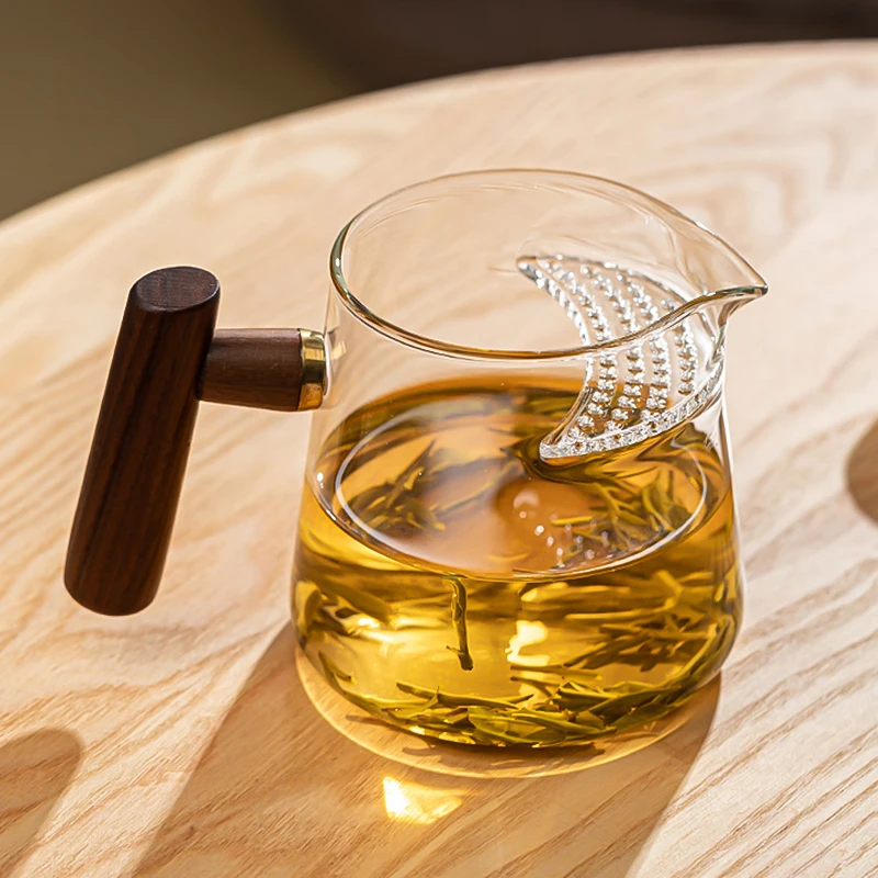 

Чайная чашка из закаленного стекла с фильтром для чая, высококачественная чашка для владельца, чашка «Лунный зуб», специально для разделения чая и воды