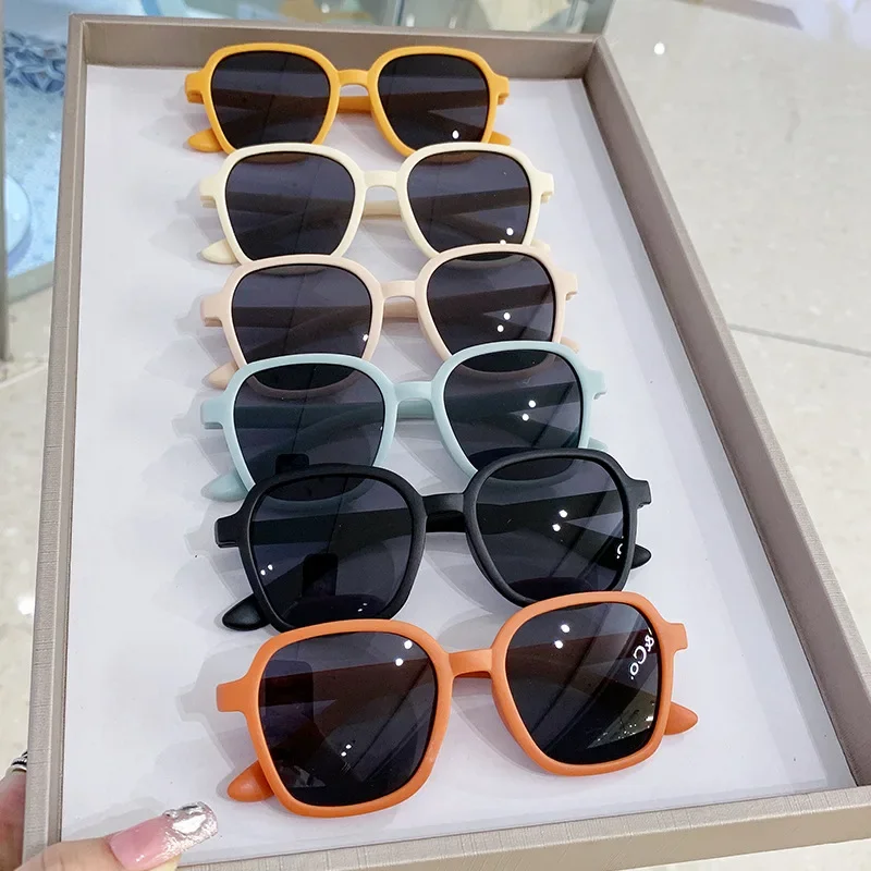New Kids Sunglasses Square Children Sunglasses Boy Girl Stylish Goggles Baby Student Eyeglasses Party Eyewear UV400 Gafas De Sol