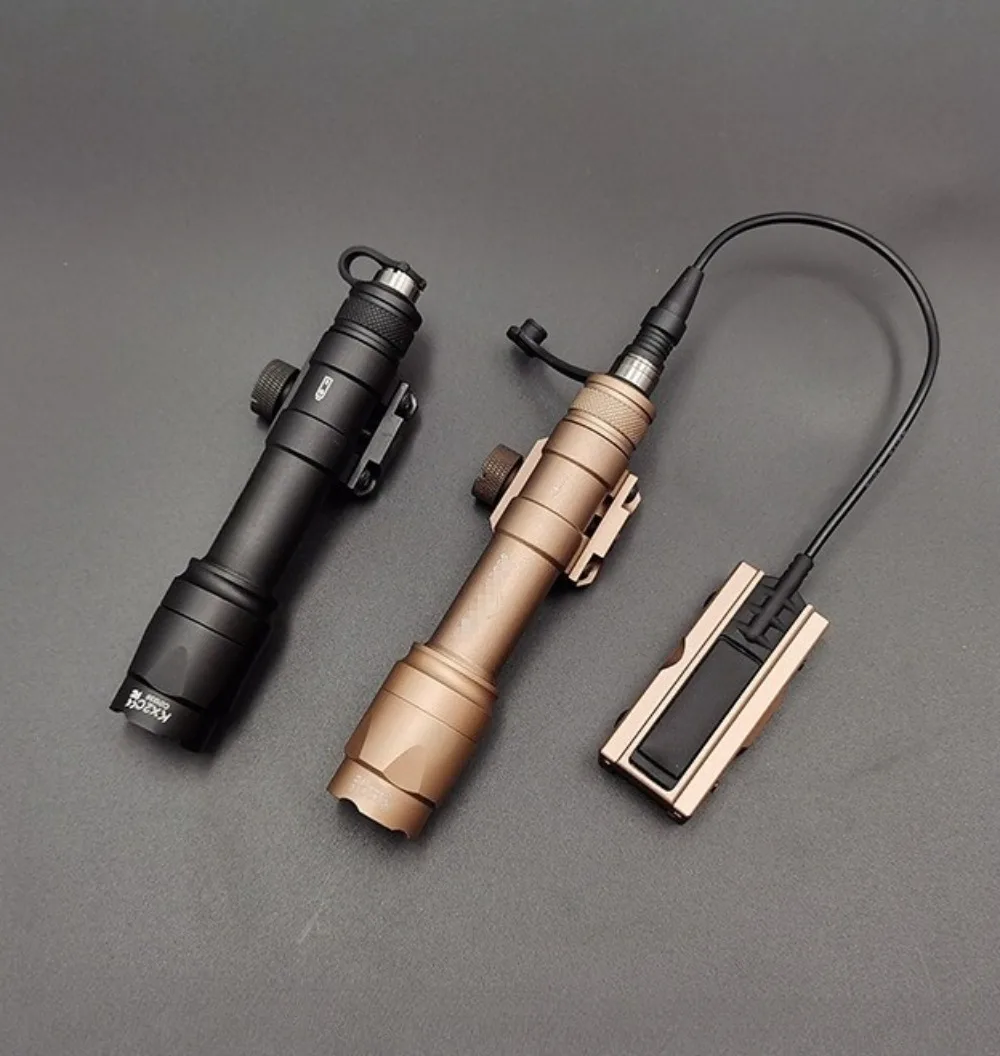 Lanterna tática led m600c m300a, acessórios para arma, interruptor de pressão momentâneo para ar15 hk416, caça ao ar livre, trilho de 20mm