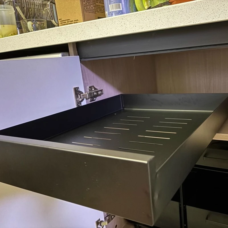 Deep Cabinet Pull out Organizer Slide-Out Kitchen Storage Drawer Under-Sink Basket Narrow Space Efficient Solution