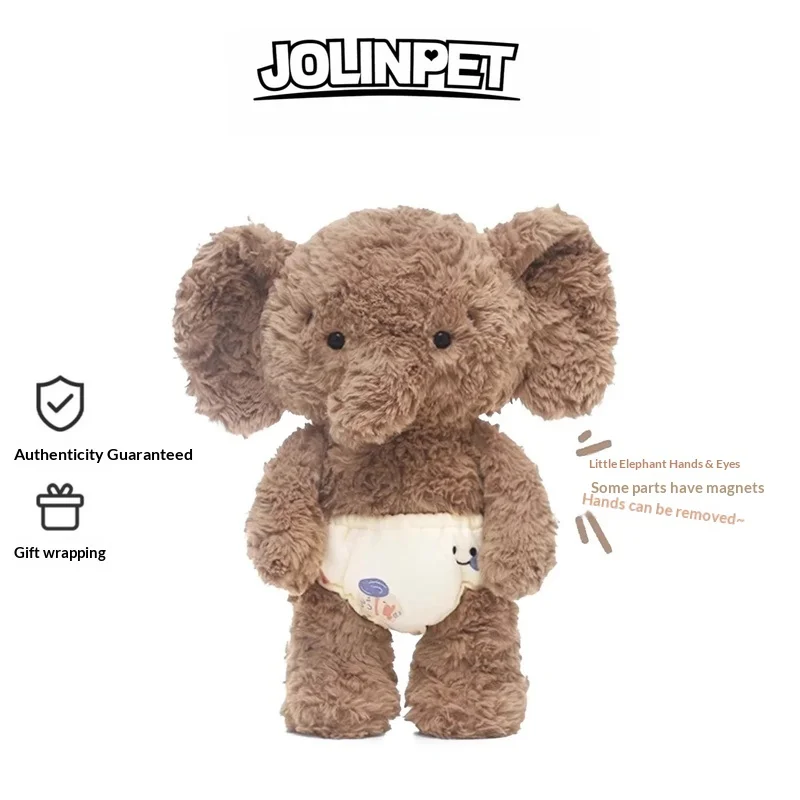 

Соромнистый слон, плюшевая игрушка, 12 дюймов, мягкая игрушка, милая кукла, подарок для подруги, подарок на день рождения, обнимающая подушка, компаньон для сна