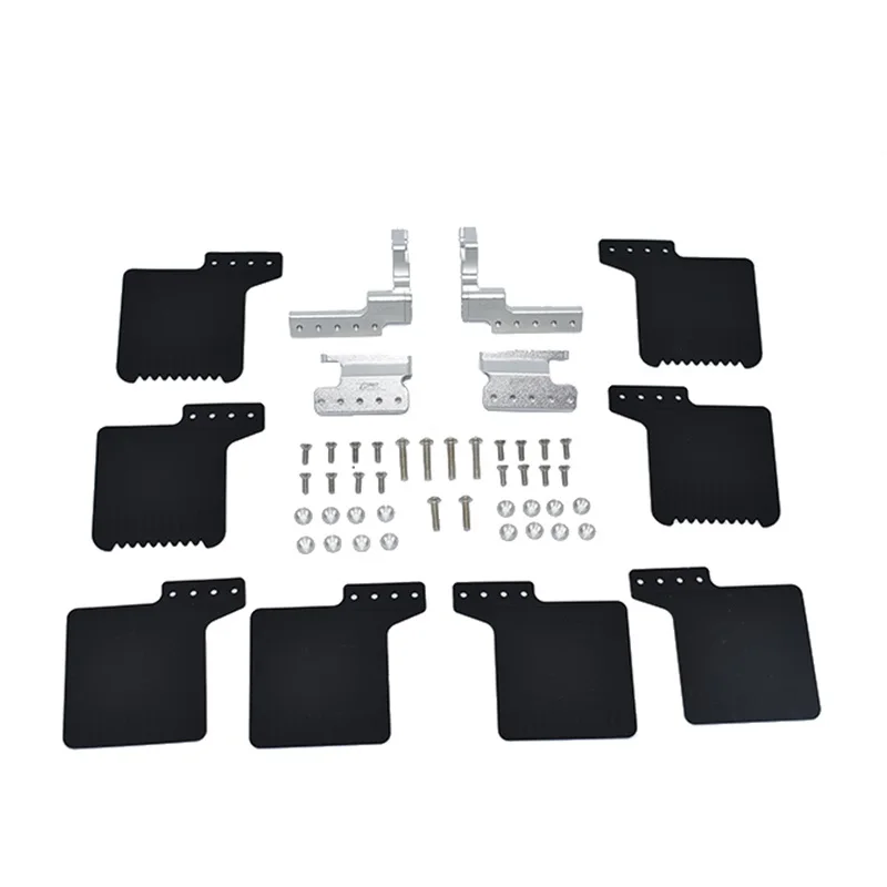 บังโคลนหน้าและหลังสําหรับชิ้นส่วน Axial SCX10 III AXI03007, สีเงิน