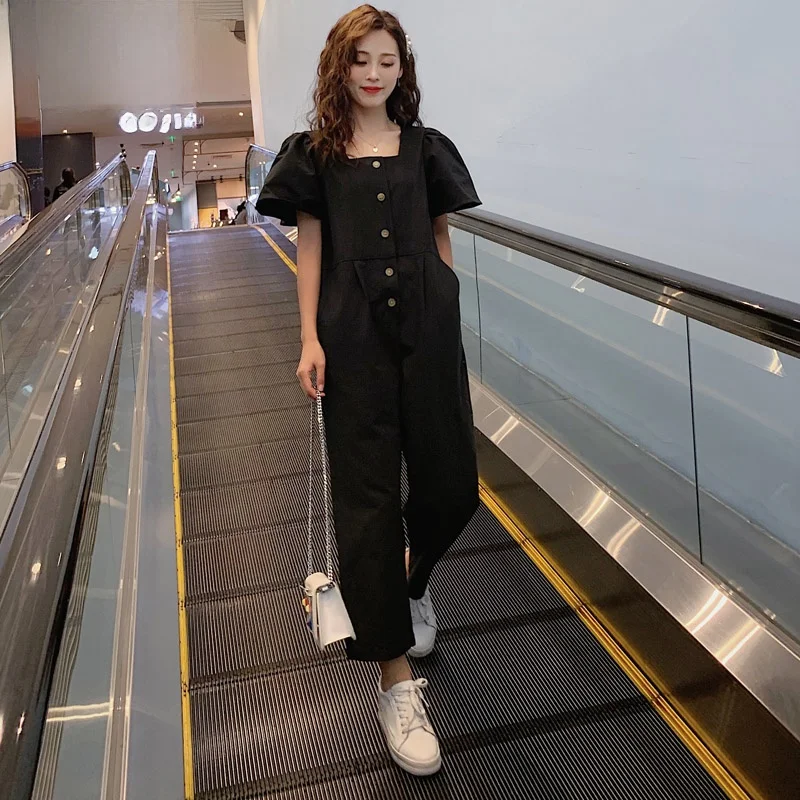 

High Waist Workwear Jumpsuit Set Women's Loose Casual Versatile Jumpsuit plus Size High Waist Slimming Summer New Arrival