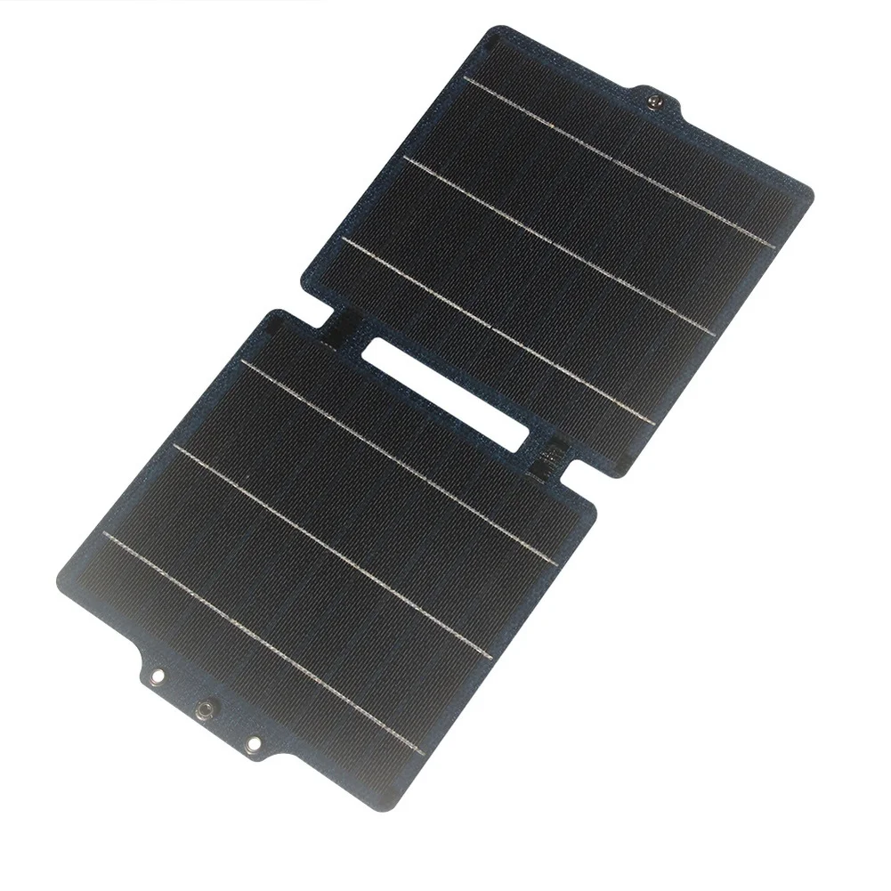 10W Foldable Solar Panel with ETFE Lamination and IPX6 Waterproof Rating for Backpacking Travel and Off-Grid Use