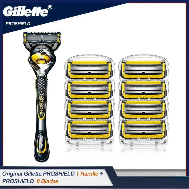 

Gillette Fusion PROSHIELD Razor Blades Brand Shaving Machine Washable Manual Safety Shaver Refills For Men Face Care