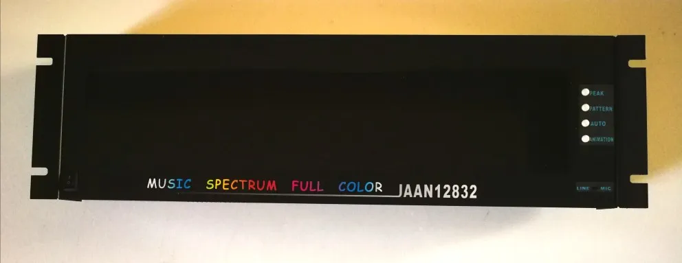 

1U2U3U Rack Music Spectrum Remote Control Voice Control Line Control Animation Clock Full Color RGB Rhythm Light Fever Light