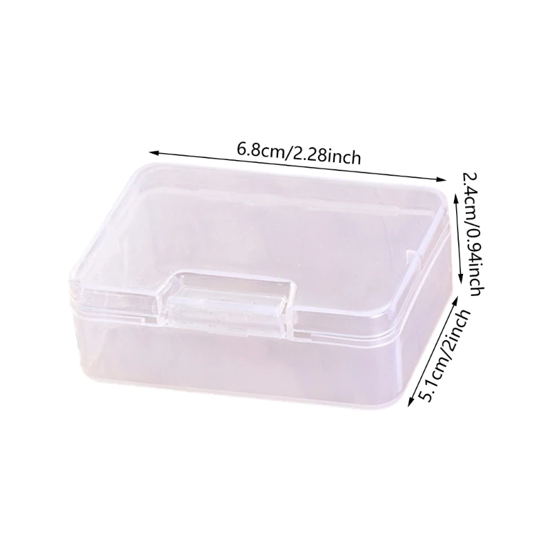 Caixas plástico para organizar itens pequenos, caixa delicada suporte recipientes plástico transparente para itens