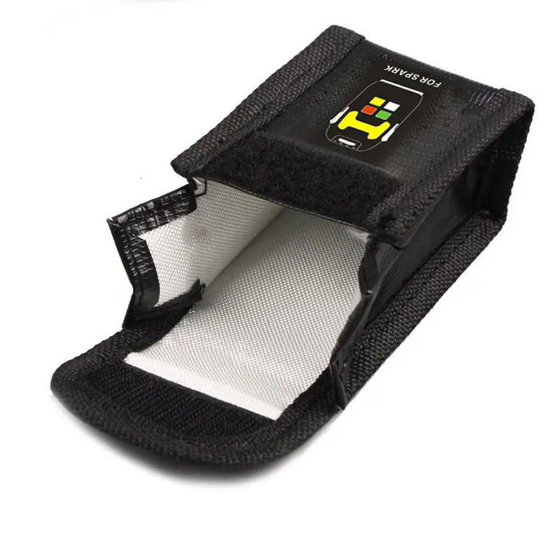 Lipo Battery Safety Bag Explosion Proof Fireproof 50x45x80mm Rc Drone Fpv Car Battery Storage Charging Protection Pouch Portable - view 2