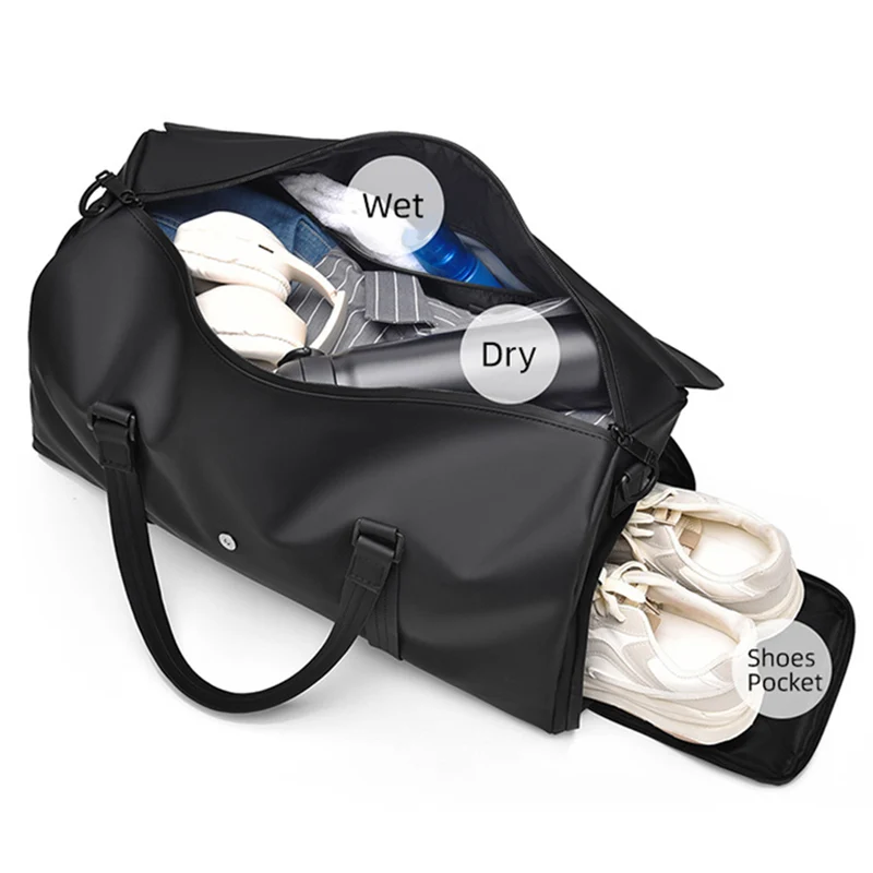 Gym Yoga Fitness Duffel Bag Wet Dry Damskie torby sportowe Outdoor Camping Hiking Handbag Large Travel Luggage Pack Business Satchel — zdjęcie 5