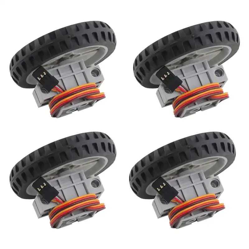 4Pcs 270 Degree Programmable Gray Geek Servo Motor Geekservo for Micro:bit Robotbit Smart Car Makecode for School Education Kit