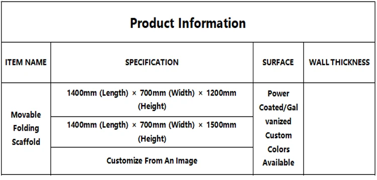 Andaime móvel de metal de fábrica com estrutura H para construção, andaime de metal galvanizado, construção de estrutura de prancha