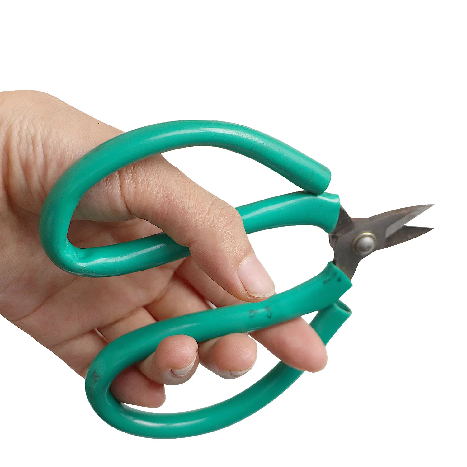 Short Cutting Jewelry Scissor  Green Handle Short Mouth, Broken Copper Wire, Cutting and Striking Gold Tools and Equipment