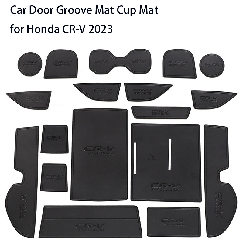 

Car Door Groove Mat Cup Mat for Honda CR-V 2023 Center Console Storage Box Mats Auto Gate Slot Cup Holder Pad