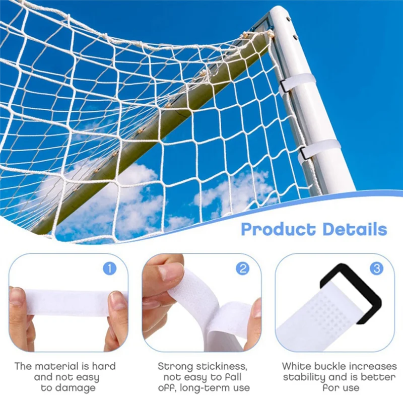 AEF5-30Pcs Goal Net Straps Soccer Goal Net Fastening Tie Straps Soccer Goal Net Straps