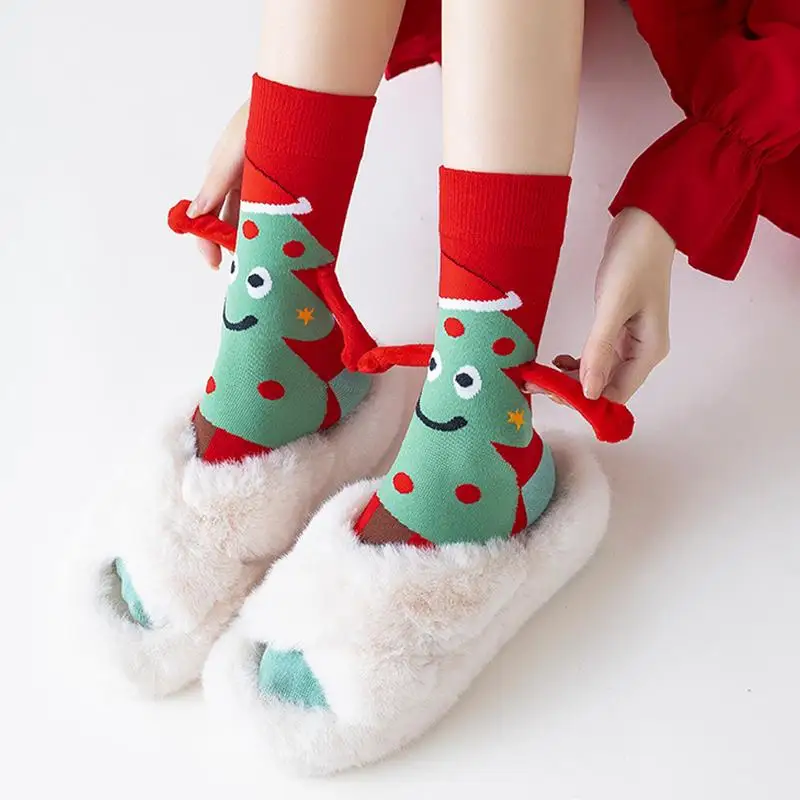 Magnetic Hand Holding Socks Cute Cozy Gift