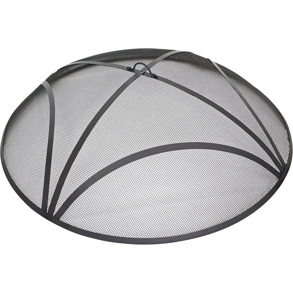 

Round Steel Mesh Fire Pit Spark Screen with Handle, 40 Diameter