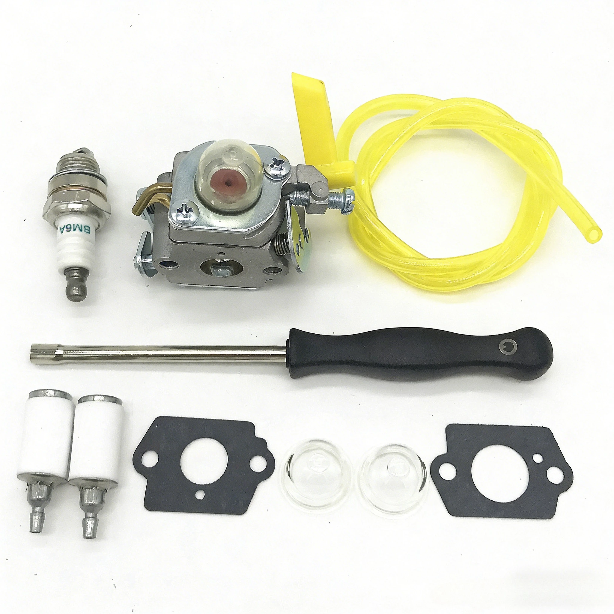 For Homelite Ryobi 26cc 30cc Zama C1U-H60 Trimmer Auto Engine Fuel Supply Carburetors Replacement 308054003 Carburetor Carb Set