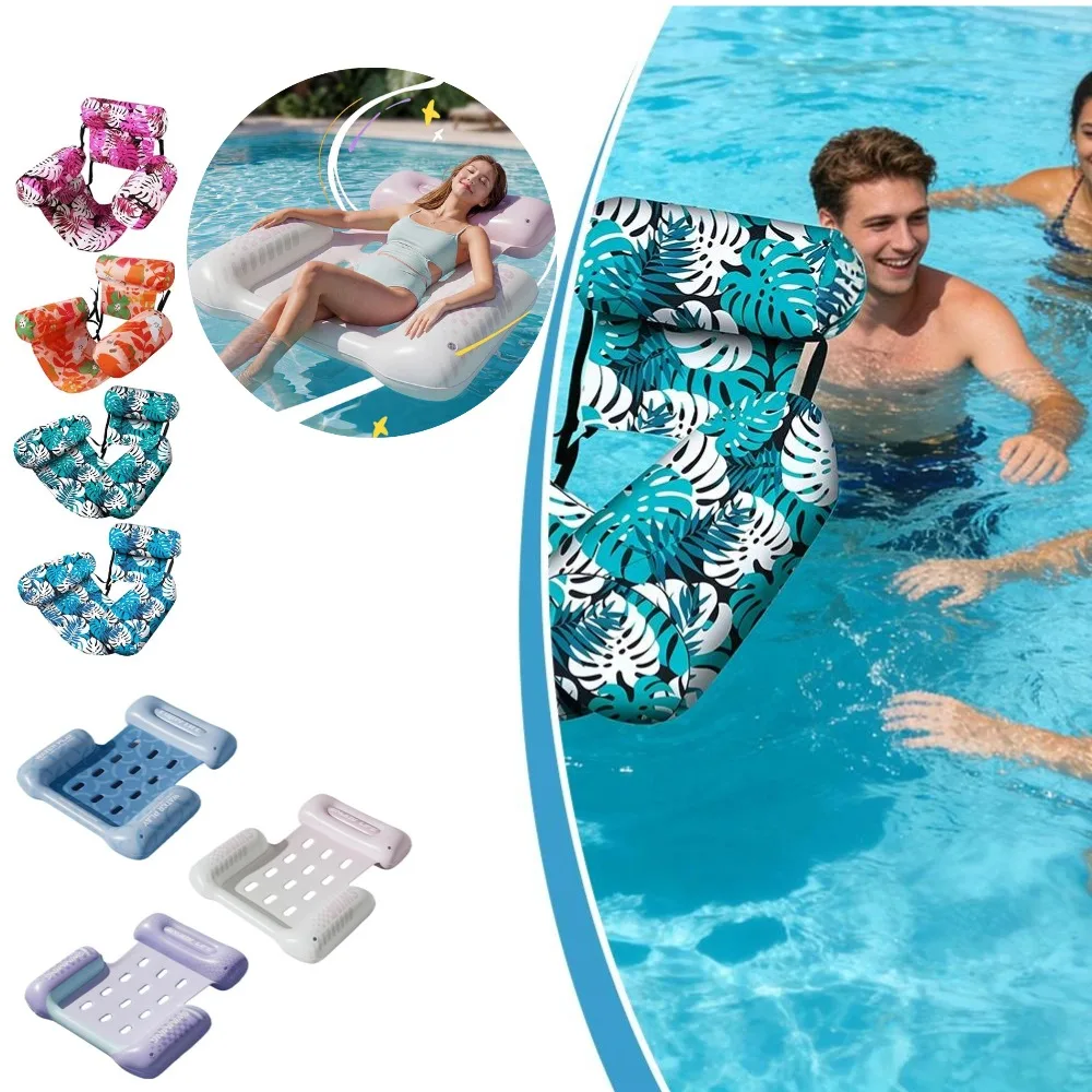 Multi Function Inflatable Swimming Pool Float Lounger Water Hammock Air Mattresses Bed for Beach Water Sports Party Supply 1PCS